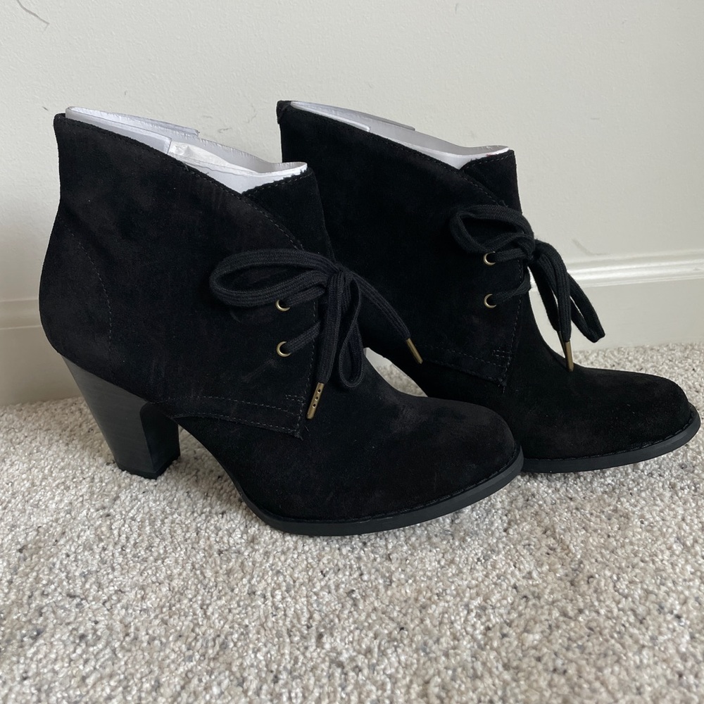 Indigo Black Suede Water Row boots